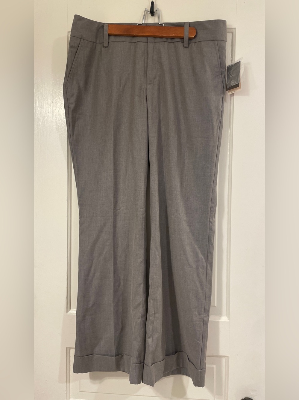 Vintage Merona Greige Menswear-Inspired Straight Leg Dress Pants